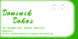 dominik dohos business card